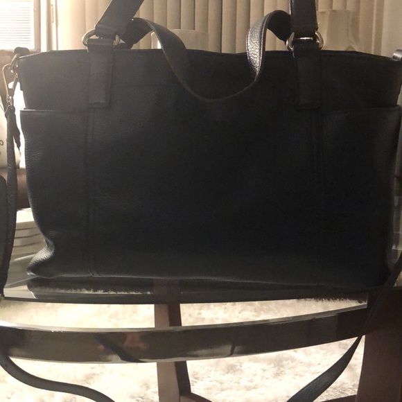 Michael Kors Navy Leather, top zip hand and shoulder bag with Silver hardware - Picture 9 of 11